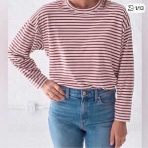 AYR The French Fry tee- Brand new in package 
Rust & White Striped Long Sleeve